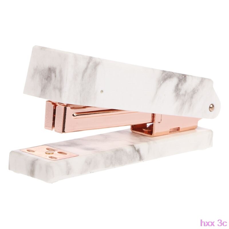 Marble Texture Stapler Manual Staples For Office Student School Home Stationery: RGD