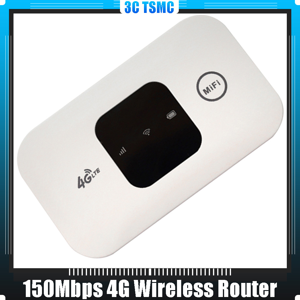 4G Pocket WiFi Router 2100mAh Mobile Hotspot with SIM Card Slot Wireless Modem Wide Coverage 4G Wireless Router