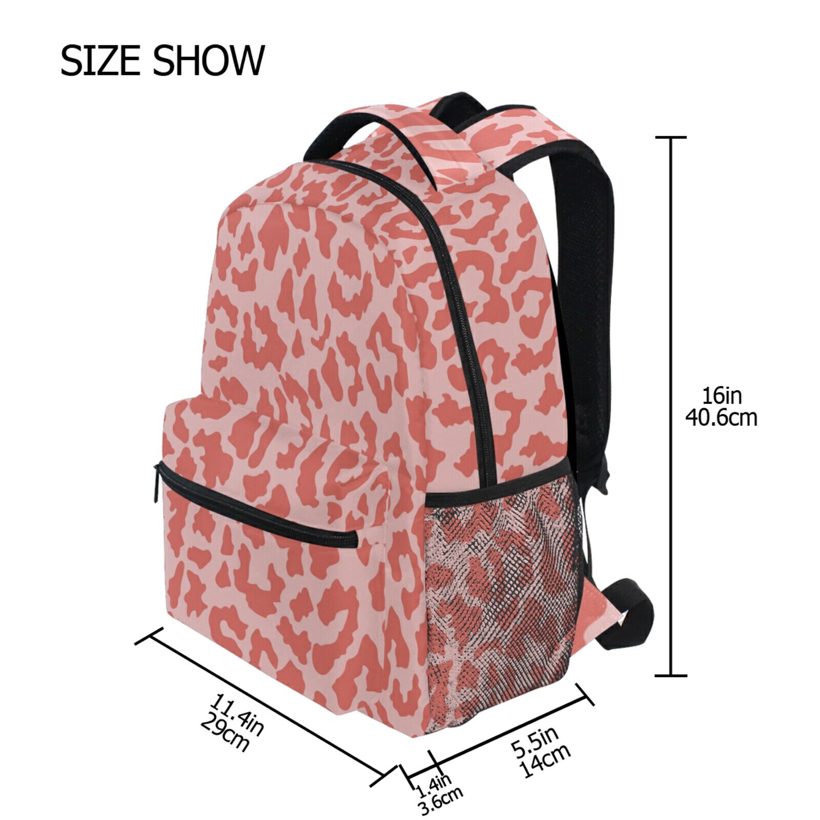Leuke Meisjes Schooltassen Kinderen Primaire Rugzak Roze Cheetah Luipaard Prinses Schooltas Kids Bookbags Mochila Escolar