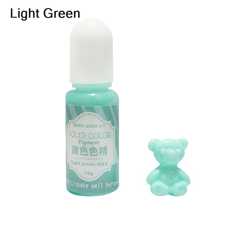 10ML żywicy epoksydowej dyfuzji pigmentu 10ML żywicy epoksydowej pigmentu alkoholu atramentu płynnego barwnika Dye dyfuzji biżuteria z żywicy Making: Light Green