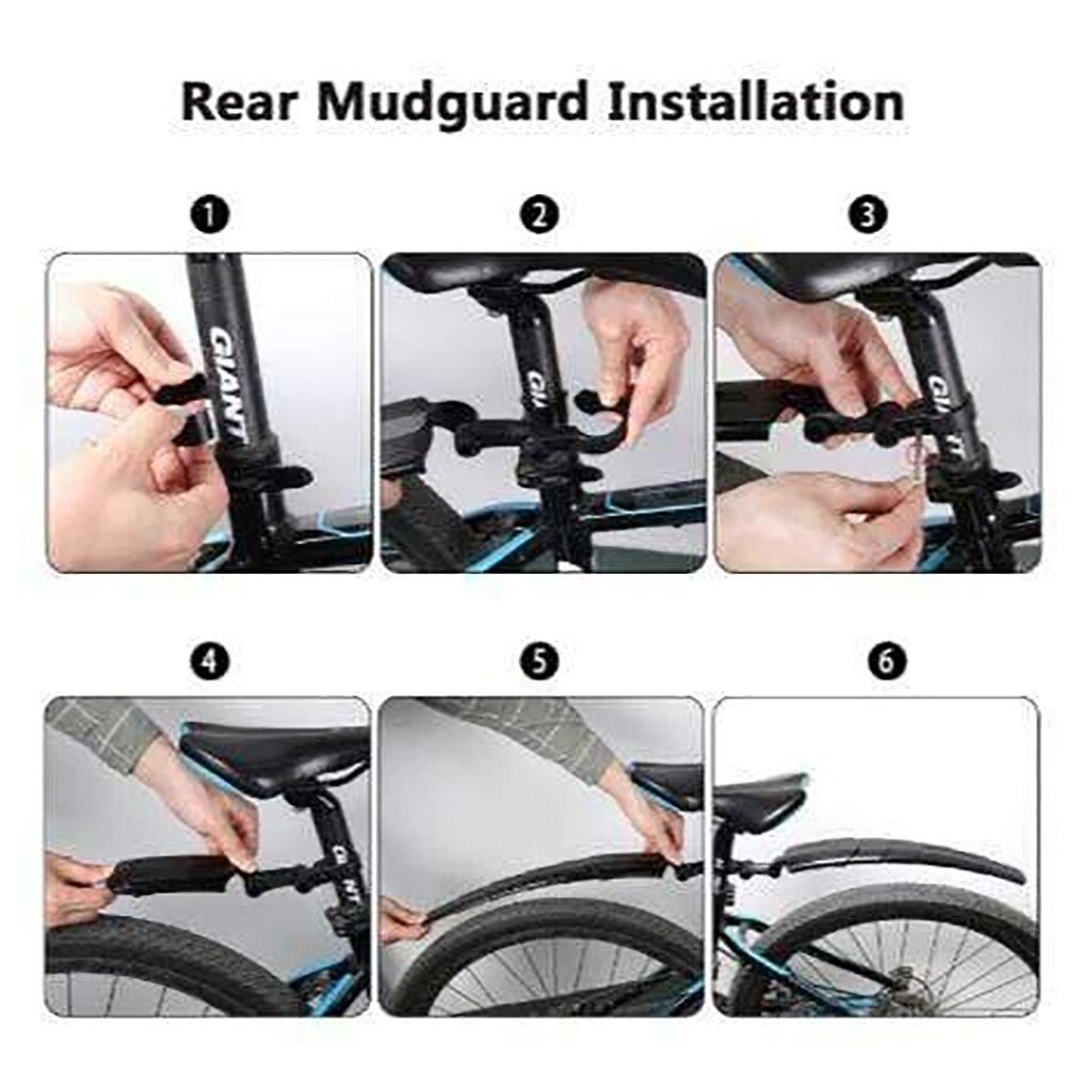 40 # Fiets Spatbord Mountainbike Racefiets Telescopische Met Achterlicht Rijden Fiets Accessroes Spatbord Fiets Onderdelen Fenders