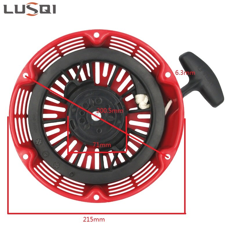 LUSQI GX390 rozrusznik odrzutowy pompy wodnej silnika stalowy pręt łapy dla Honda 188F 190F 192F GX340 GX610 GX620 11HP 13HP 5KW 6.5KW