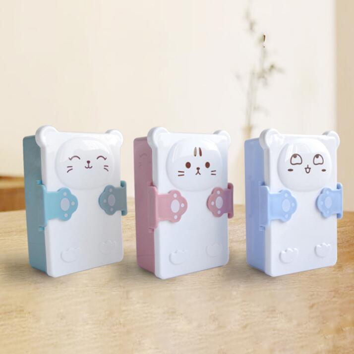 TECHOME Cartoon Cat Lunch Box for Kid Student Child Office Plastic Lunch Box Couple Love Lunch Box Food Container