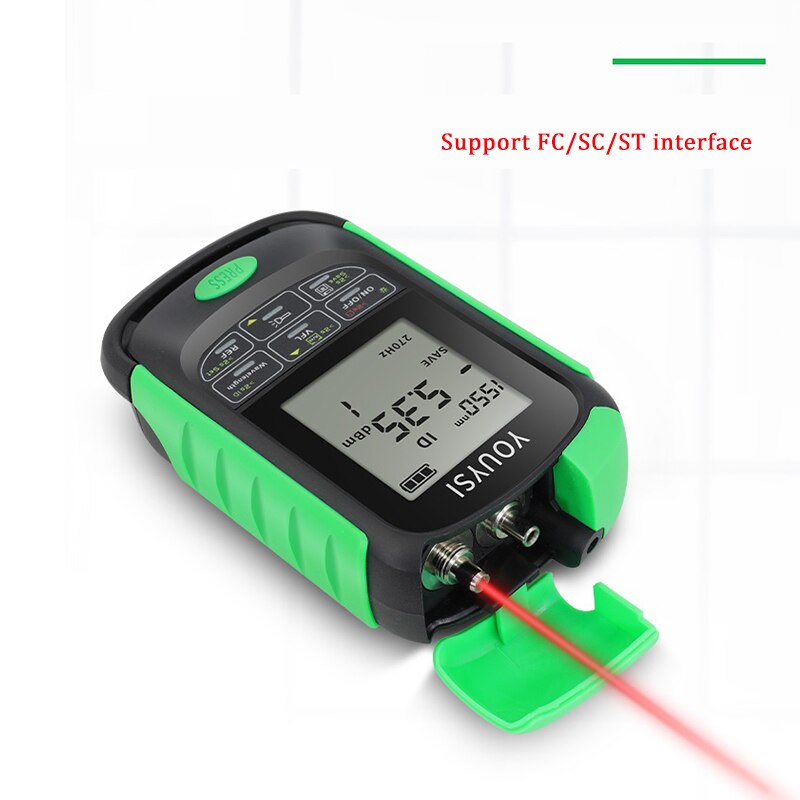 4in1 Optical Power Meter Visual Fault Locator Network Cable Test OPM Optical Fiber Tester 5km 15km 30km 30MW VFL LED