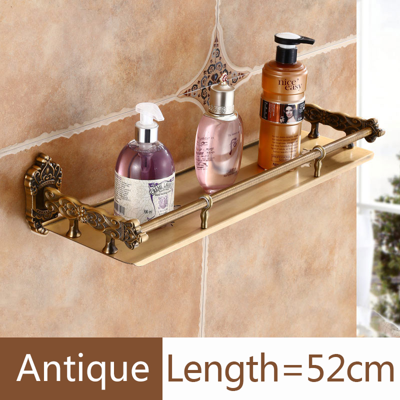 Mensola per bagno antica mensola angolare per doccia mensola singola in metallo a parete per bagno di lusso scaffali per cosmetici neri: giallo