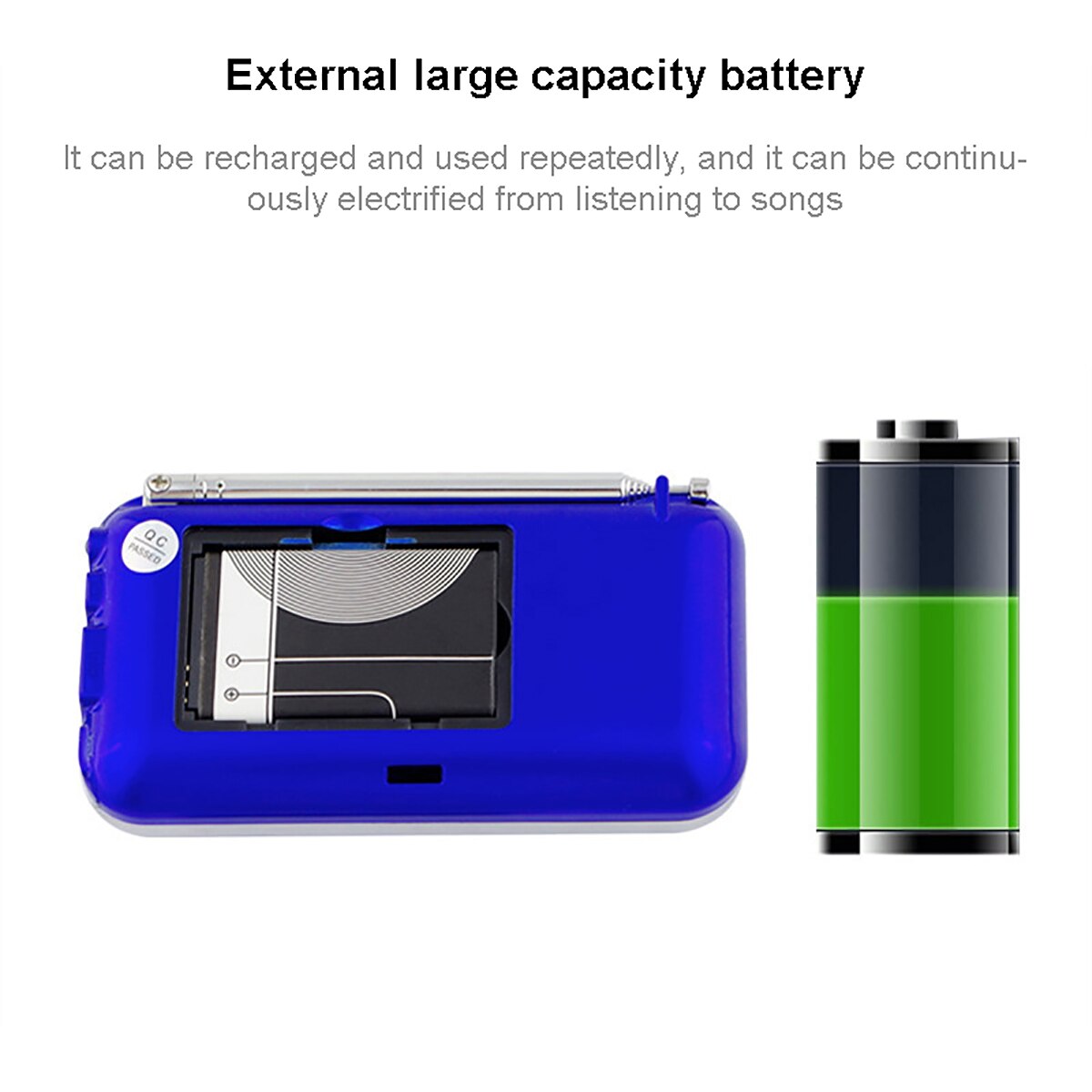 Digital FM Radio Micro SD/TF USB Disk Mp3 Radio LCD Display Internet Radio with Speaker