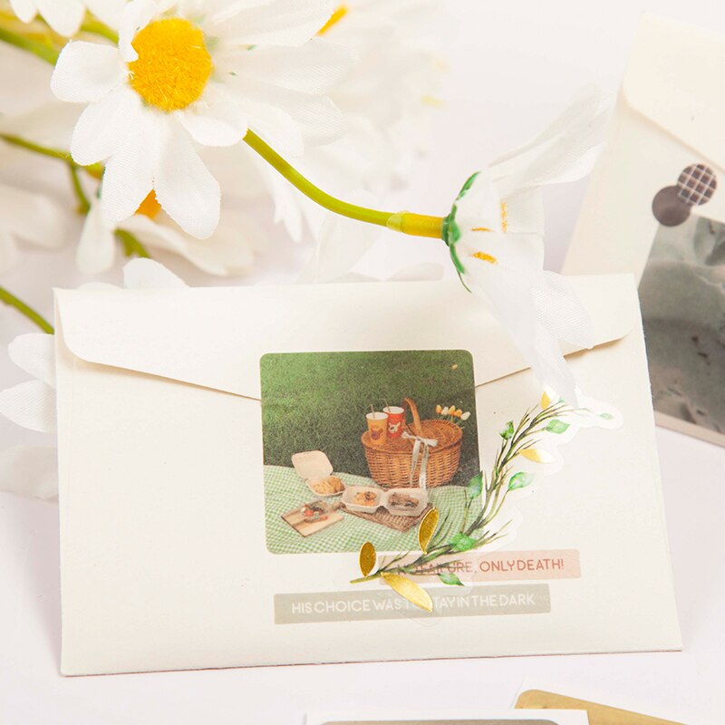 Dimi 30 Lakens Drie Raster Strip Ins Stickers Vallen Zon Shadow Happy Hour Lijm Label Creatieve Scrapbooking Briefpapier