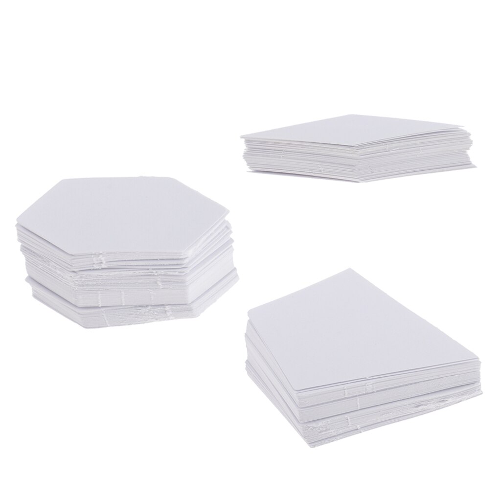 300Pcs Assorted White Paper Quilt Template Stencil Grandado 300Pcs Assorted White Paper Quilt Template Stencil Grandado