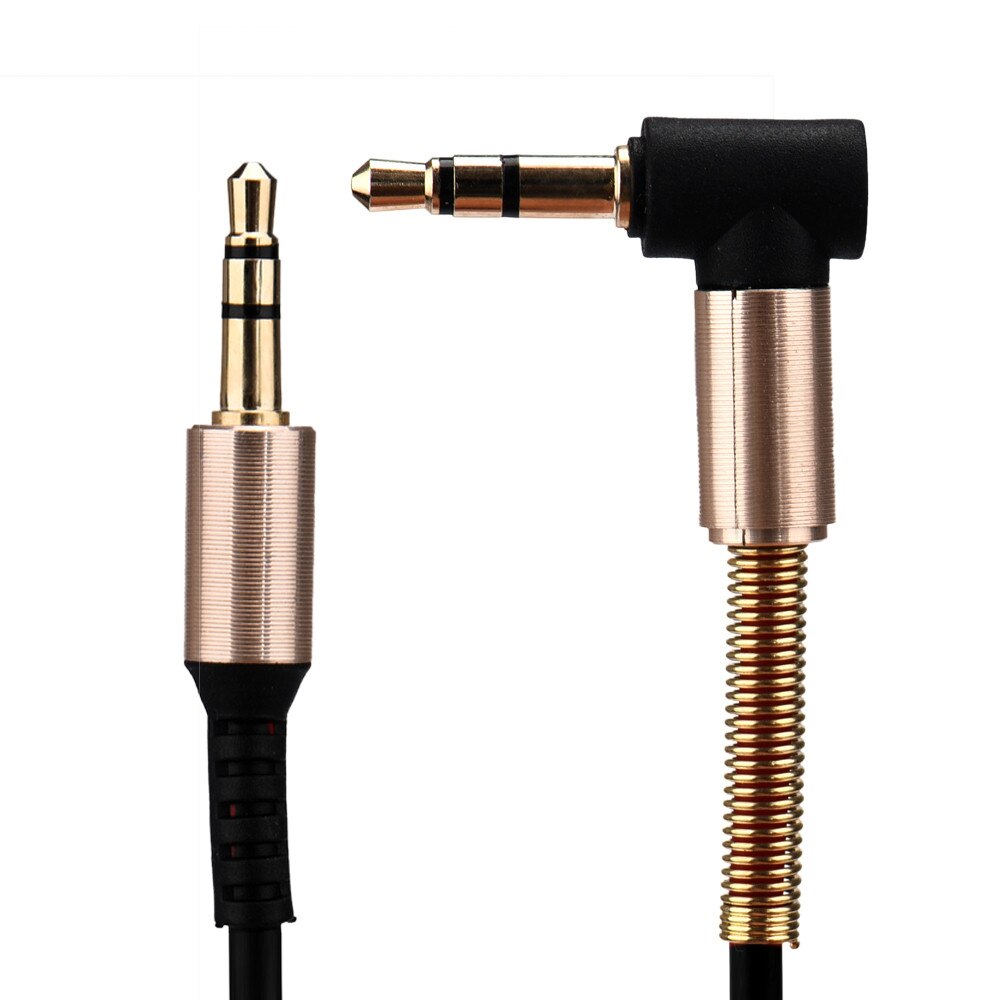 3.5mm Audio Cable Male to Male AUX Cable Headphone Beats Speaker For MP3 MP4 iPhone Car 90 Degree Right Angle Audio Cable #y3