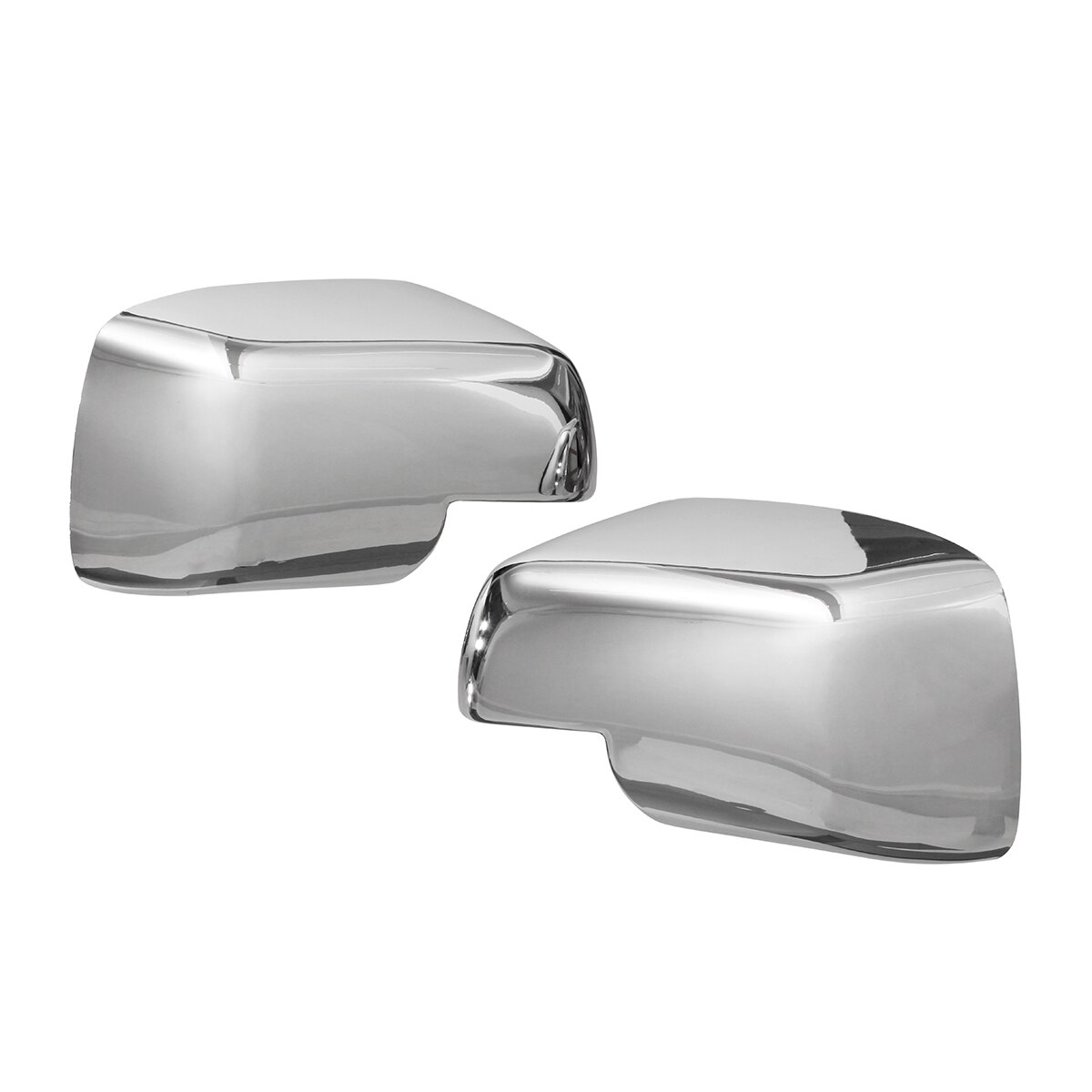 Pair Full Chrome Wing Side Mirror Covers Caps For Land Rover Discovery