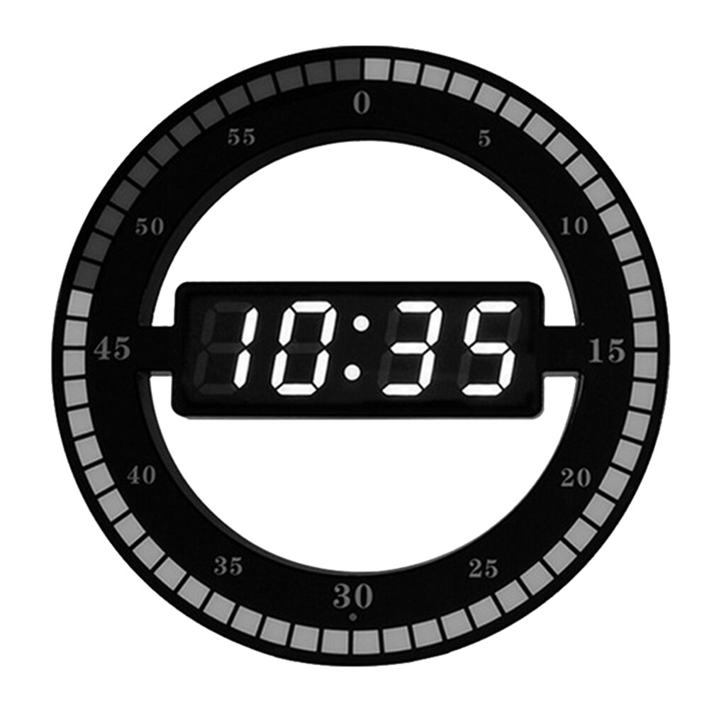 Reloj de pared colgante Digital eléctrico reloj con pantalla LED Ajustar brillo reloj de sobremesa: Default Title