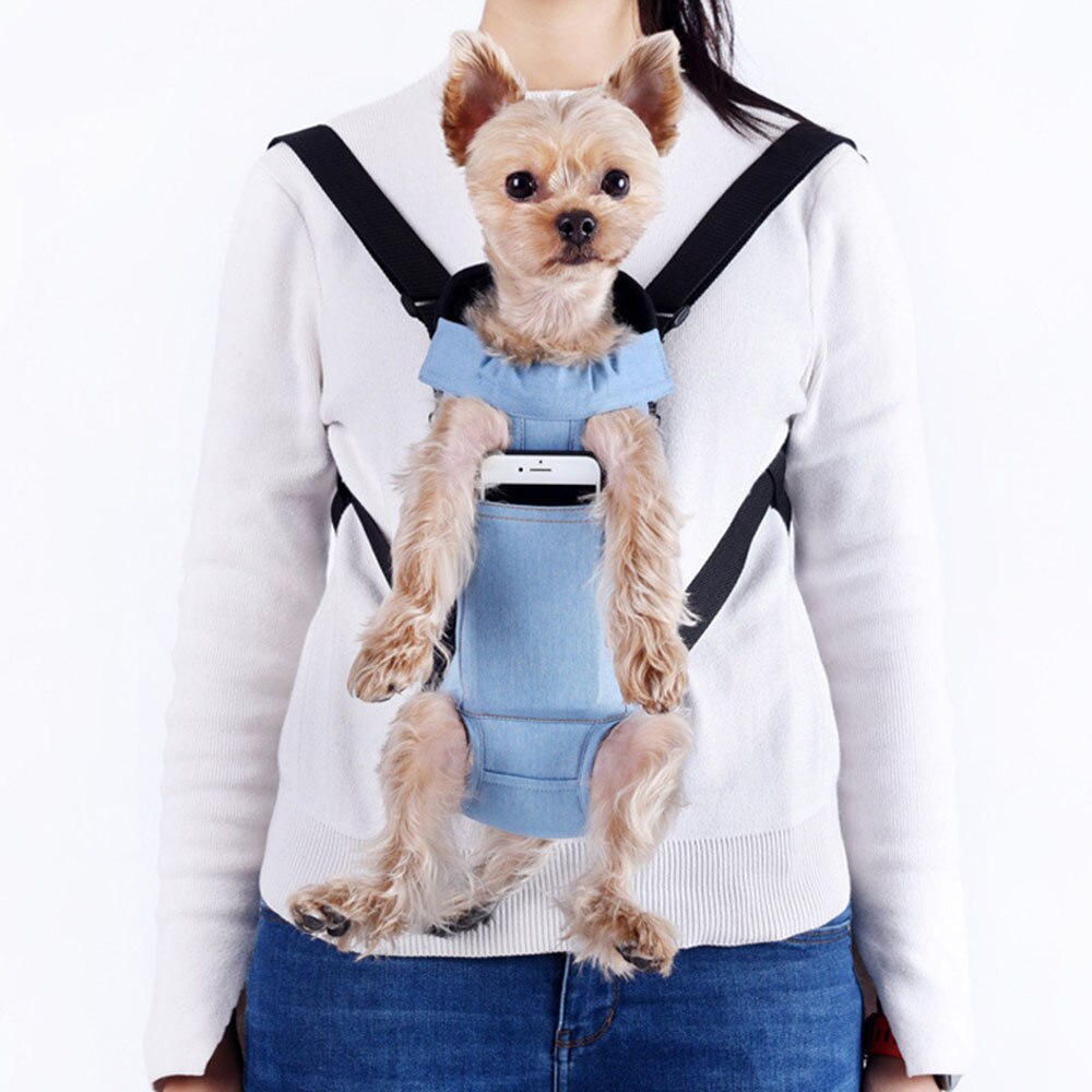 Mochila porta perros con patas para cachorros, bolsa de viaje para gato, manos libres para caminar, senderismo, bicicleta y motocicleta