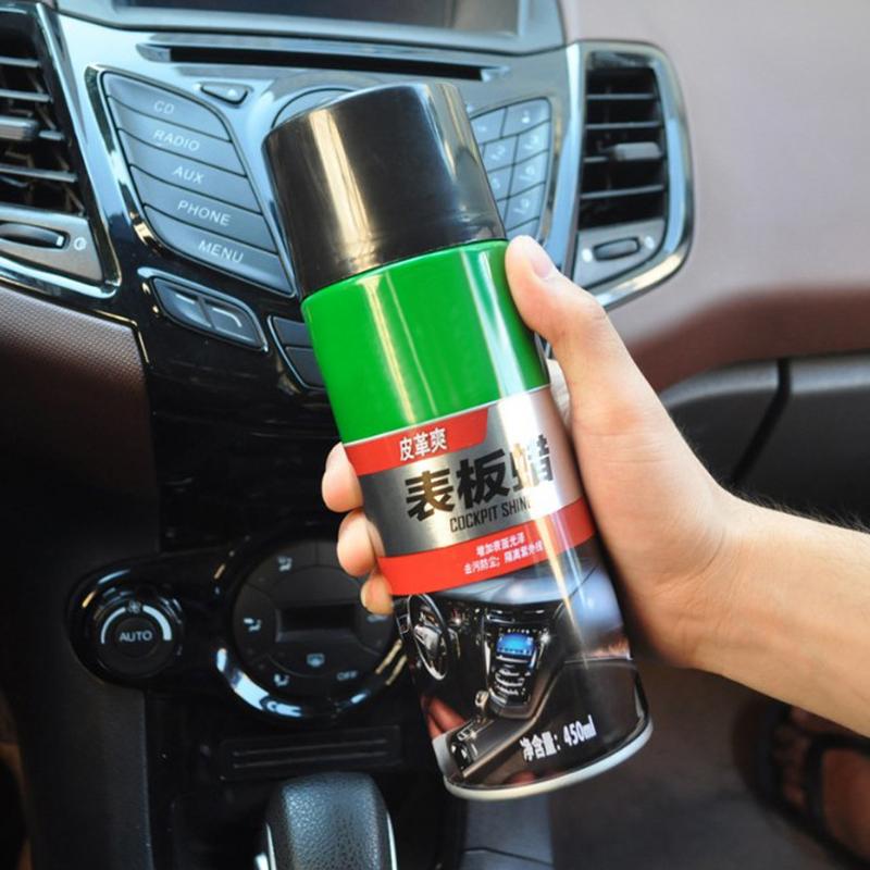 450ml de limpieza Interior del coche herramienta de depilación con cera de cuero Interior asiento panel dedicado renovación agente limpiador