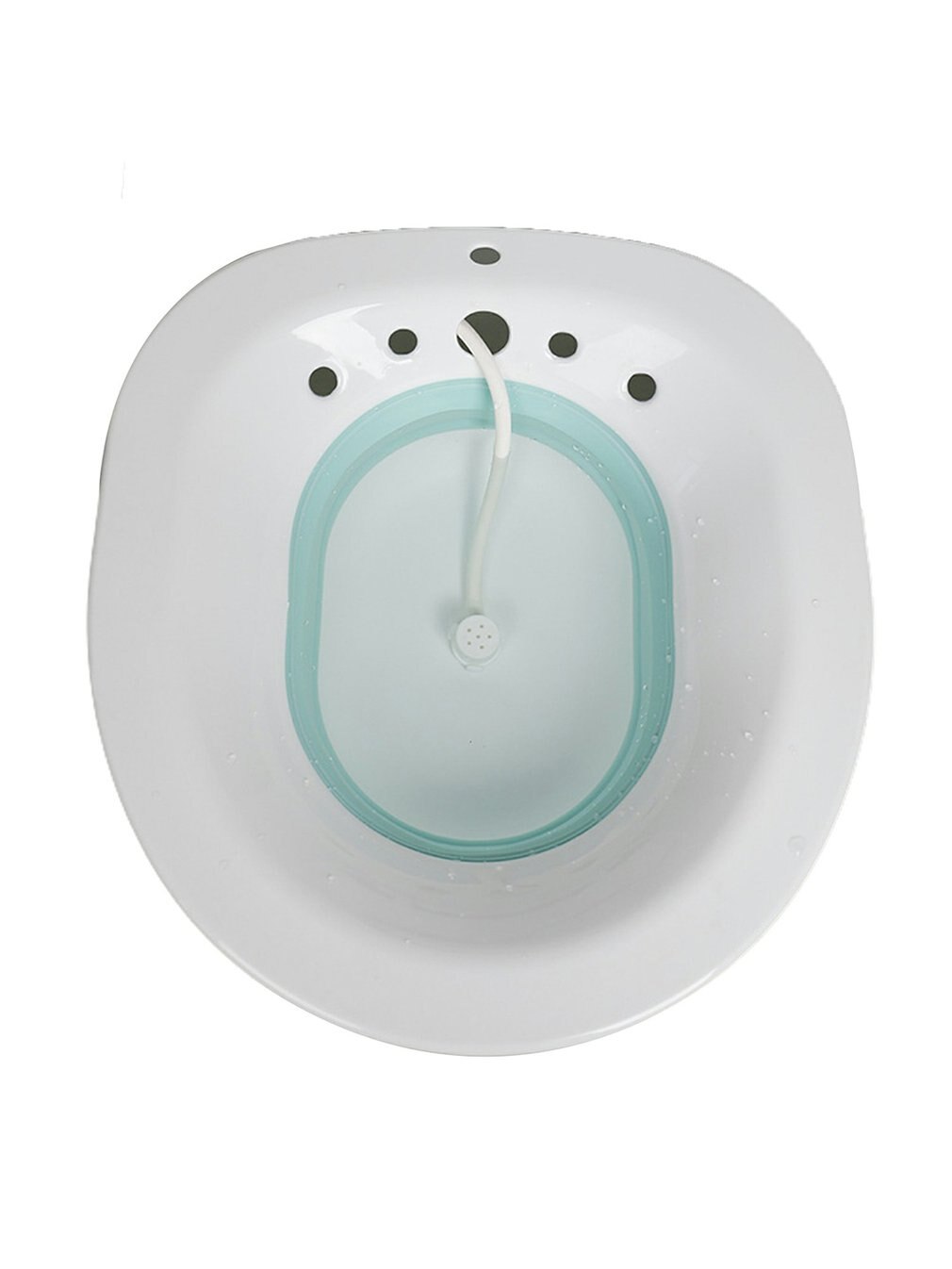 Woman Folding Bidet Portable Maternal Self Cleaning Female Private Parts Hip Irrigator Butt Wash Potty Child Adult Toilet: White Green