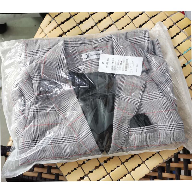 Conjunto de Traje a cuadros para niños, traje Formal para de boda, pasarela, espectáculo de Piano, chaqueta a cuadros, pantalones, conjuntos de ropa