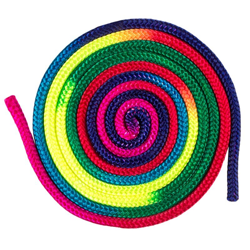 Rainbown Ropes Rainbow Color Rhythmic Gymnastics Rope Solid Compe... – Grandado