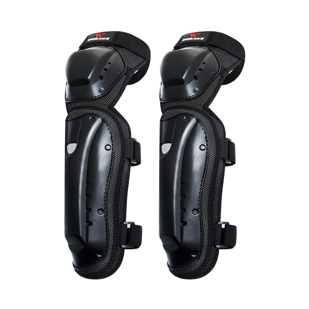 WOSAWE Knee Pads Elbow Pads Suit Black Red Motorcycle Protective Gear Thickening Protection Accessories Reflective Adjustable: Knee Pad 2