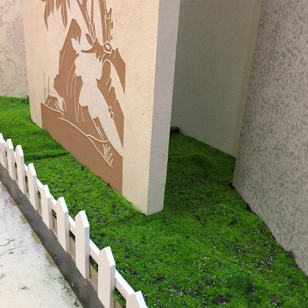 1m*1m grønne stråmåtter kunstig simulation græsplæne græsplæne tæppe hjemmehave mos hjemmegulv til bryllup påske xmas gør-det-selv indretning græs