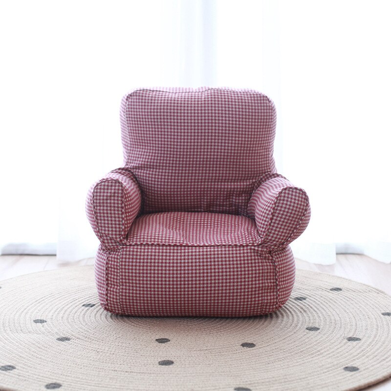 INS wind BABY children's single sofa mini sofa chair chair kindergarten early education institution sofa: Chocolate