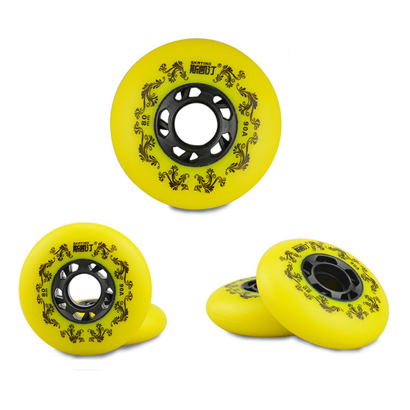 Japy Schlittschuh 90A Inline Rollschuhe Räder Slalom Bremsen Rollschuh Räder Für Straße Schiebe Freies skaten Patins Schuhe Rad