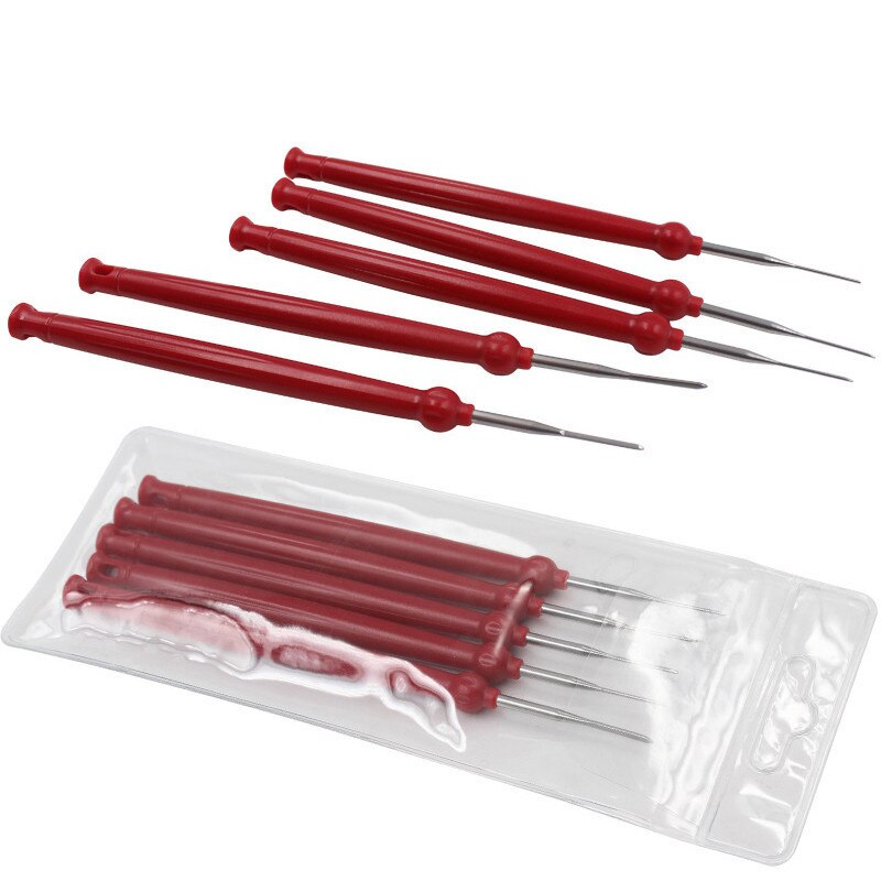 5pcs Pin Extractor Plug Car Terminal Removal Tool Pin Needle Retractor Puller Kit Auto Repair Tool Set Handled Wire Crimp Puller