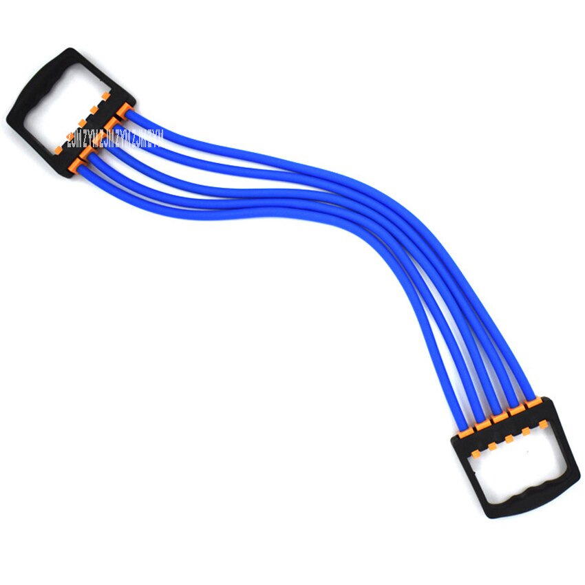 Latex Strength Of Arm Male Adjustable Hand Gripper Chest Expander Apparatus For Exercising Arm Power Strength Bar Power Twister: Blue