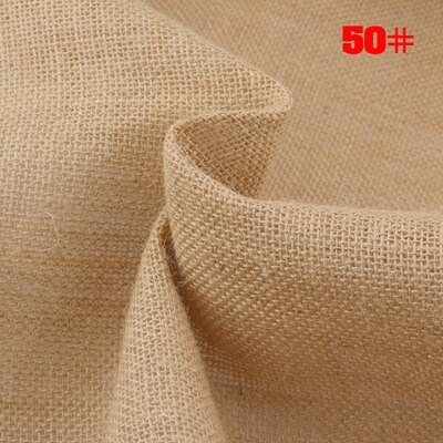 ShuanShuo 30 #-80 # tela de yute saco de lino tela para trabajo manual DIY, bolsas de almacenamiento decoración de Navidad 160*50cm: 50