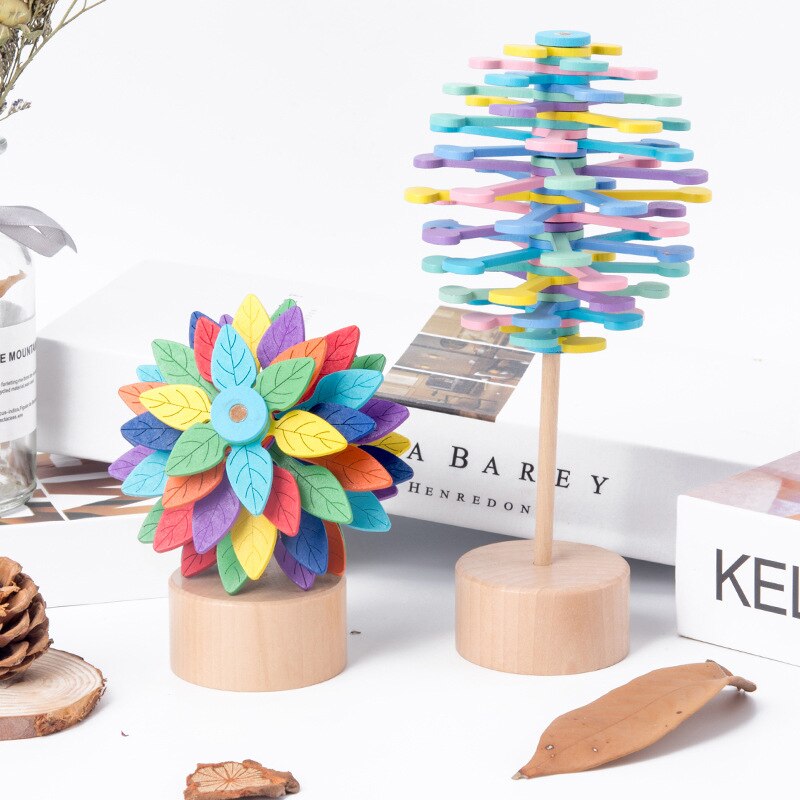 Newest Anti Stress Toy Colorful Spiral Tree Series Home Tree Office Desk Fidget Toys Decoration Decompression Toy