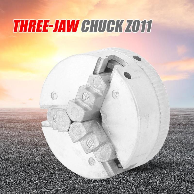 Z011 Zinc Alloy 3-Jaw Lathe Chuck Clamps Wood Turning Lathe Tool Three-claw Chuck Lathe Tool Chuck