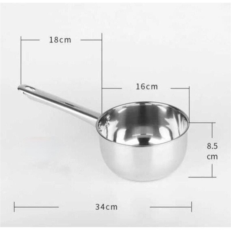 Stainless Steel Long Handle Water Scoop Kitchen Tools Tableware Chefs Special Tools for Kitchen Utensils Big Spoon 304 E11855