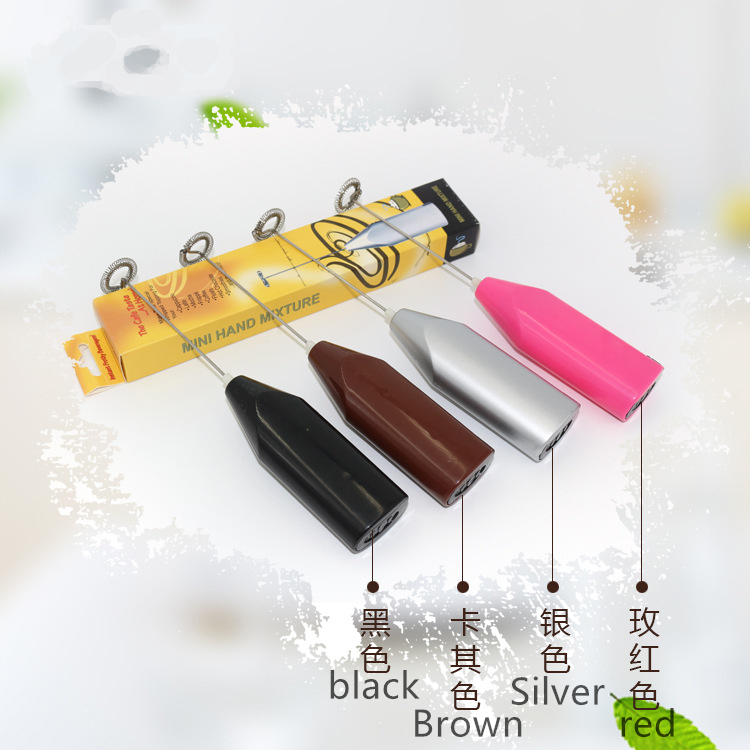 Mini Electric Coffee Blender Handheld Eggbeater Stainless Steel Milk Milker Bubble Drink Stir Bar Kitchen Cooking Tools