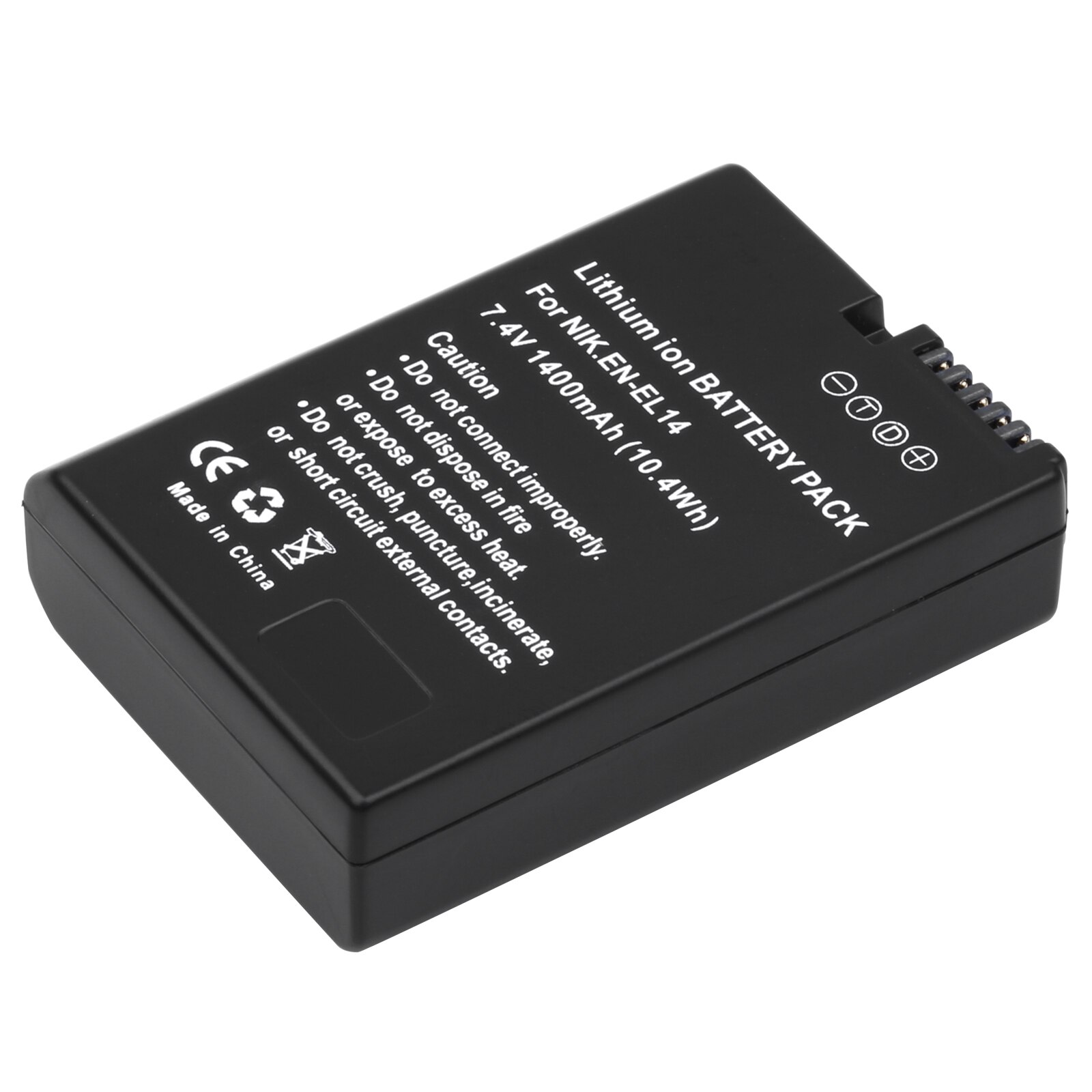 EN-EL14 EN-EL14A EL14 Replacement Camera Battery for Nikon D3100 D3200 D3300 D3400 D5600 D5100 D5200 P7000 P7800: 1 Battery