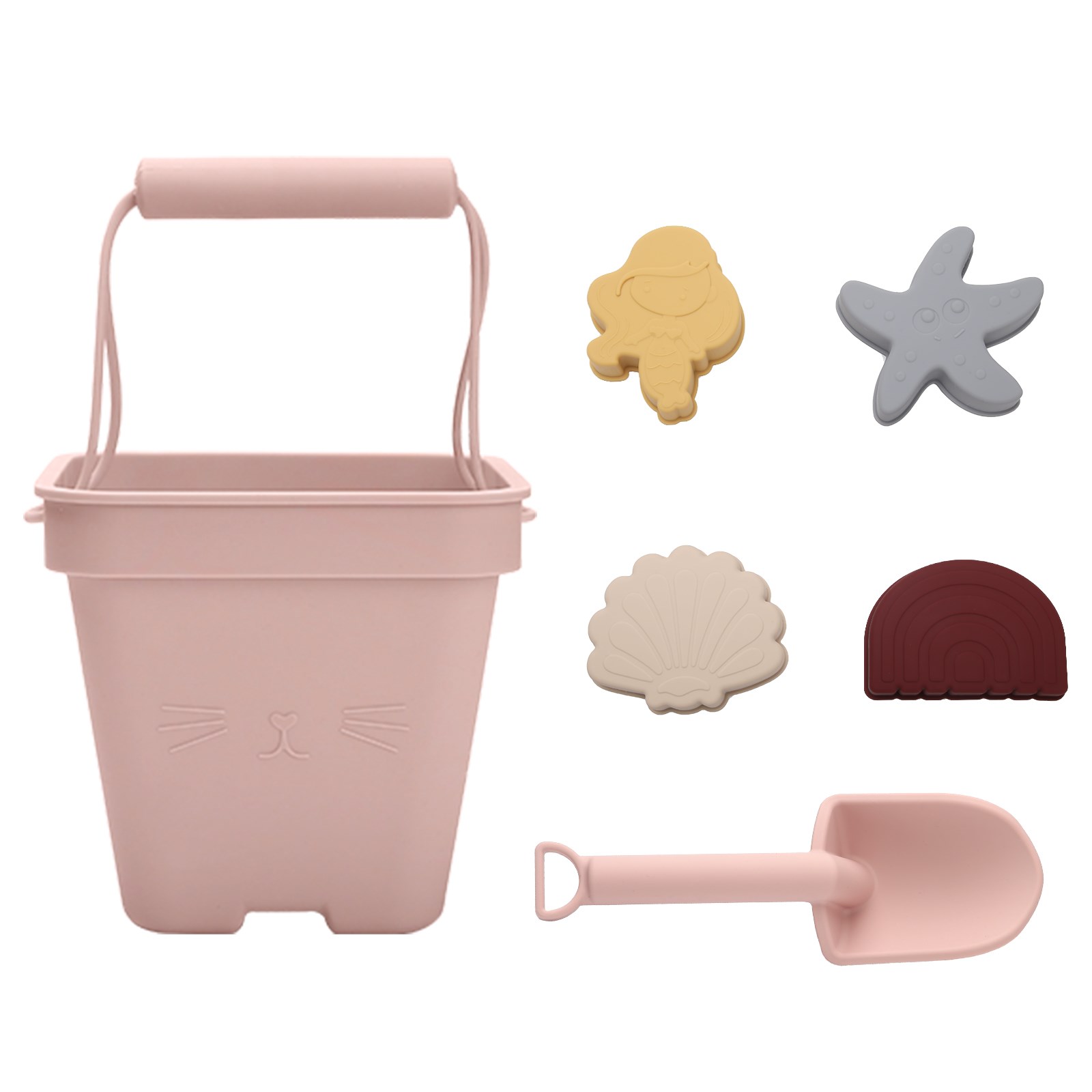 6 Pcs/set Summer Outdoor Children Beach Toys Mini Digging Sand Tool with Shovel Portable Children Bucket Sandbox Toy Kids: 1