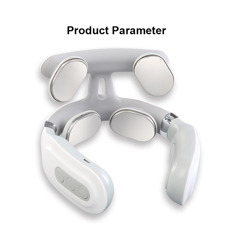 Heads Smart Electric Neck Massager Neck Pulse Back Power Control Deep Care Magnetic Physiotherapy Health Care Relax Tool: Default Title