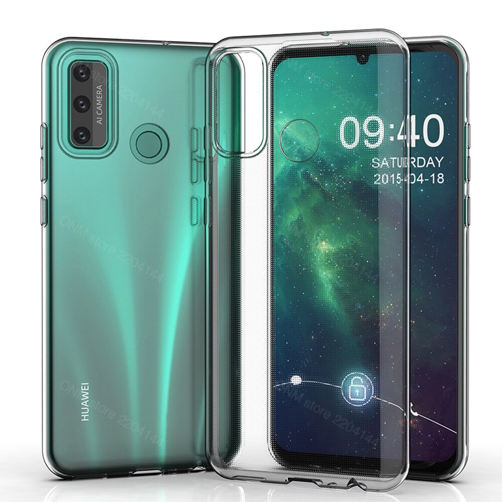 Coque pour Huawei P smart TPU silicone clair équipé pare-chocs étui souple pour Huawei P smart Z Pro Plus couverture arrière transparente