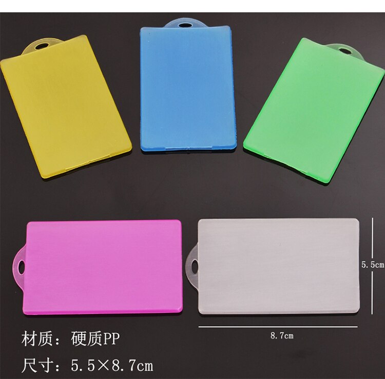 10Pcs Soft Clear Plastic Card Sleeves Protectors, Voor Id-kaarten Lw