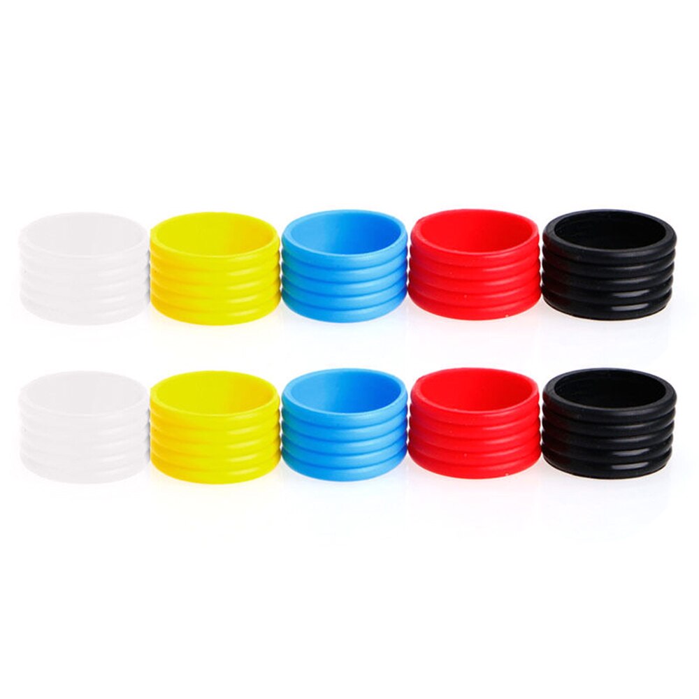 10 pz Racchetta Da tennis Maniglia anti-scontrino Anelli Sudore Assorbente silicone Racchetta Da tennis Overgrip tennis Maniglia Anelli Da tennis Accessorio