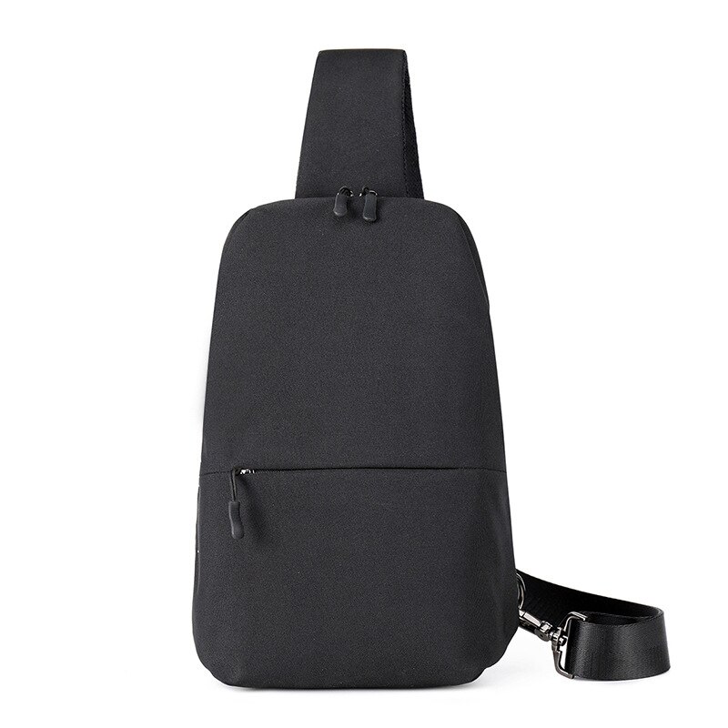 Heren messenger bags multi-pocket sling schoudertassen casual borsttas reis crossbody tassen mannelijke satchel mannen schoudertas: Zwart