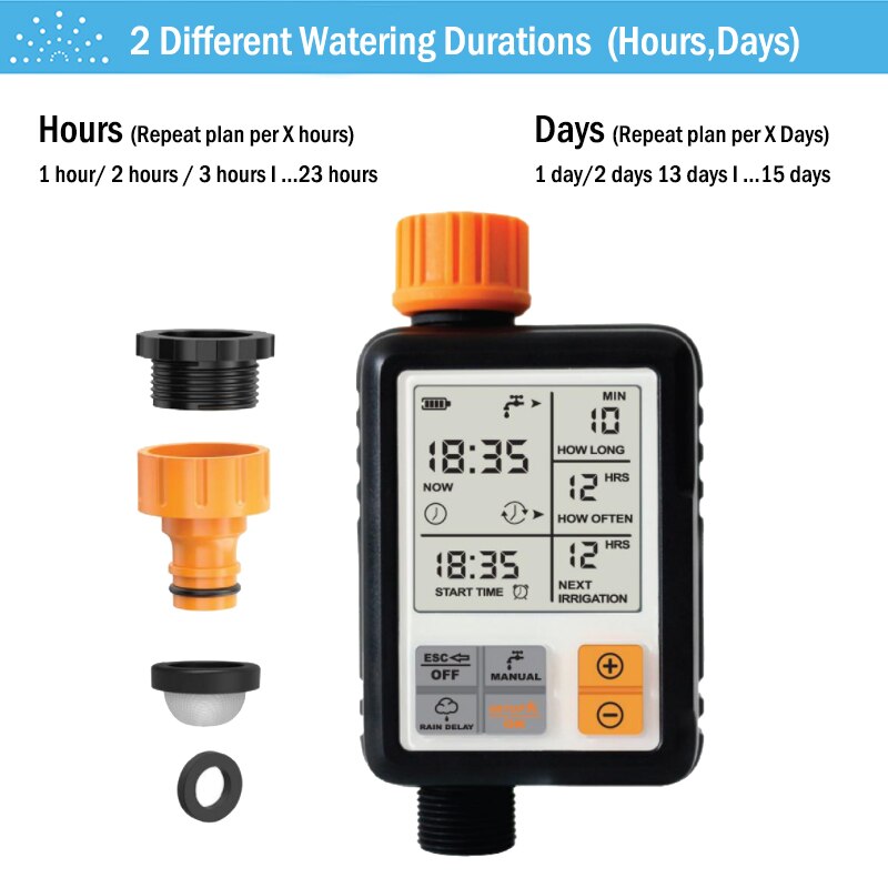 Irrigation Controller Waterproof Garden Watering Timer Automatic Garden Watering System