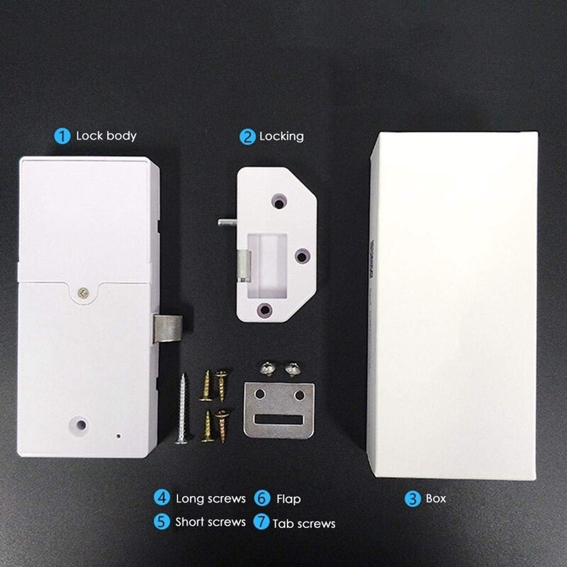 Armario sin llave cerradura inteligente Bluetooth Invisible antirrobo Control de seguridad mediante aplicación IOS/Android