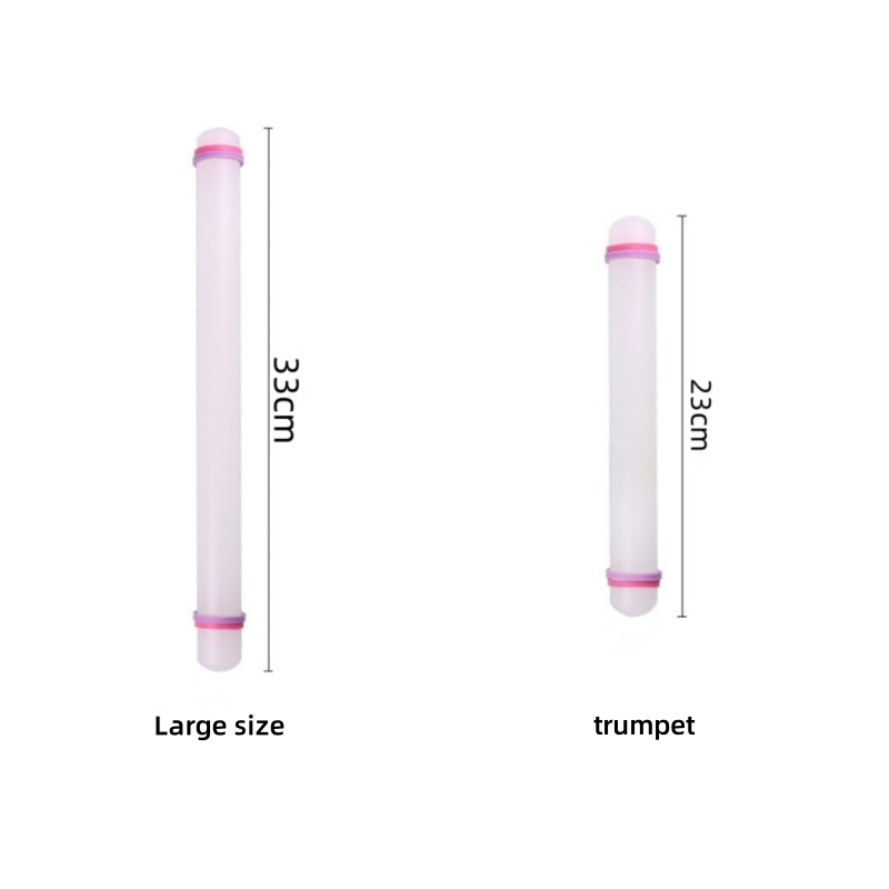 Muovinen kaulin kumirenkaalla kotikaulin tee-se-itse-kakunleivontatyökalu