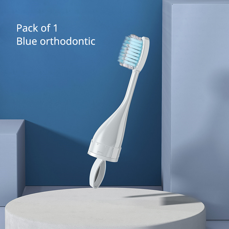 Portátil Folding Travel Toothbrush Set, Ferramentas criativas de limpeza dentária, Pode segurar o creme dental, 1pc: Prateado