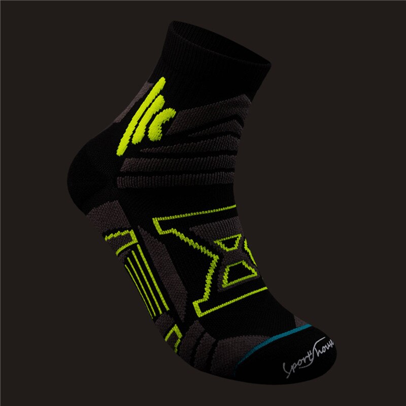 2Pair Men Cotton Sports Running Socks Comfortable Breathable Sweat-absorbent Deodorant Training Socks: 8