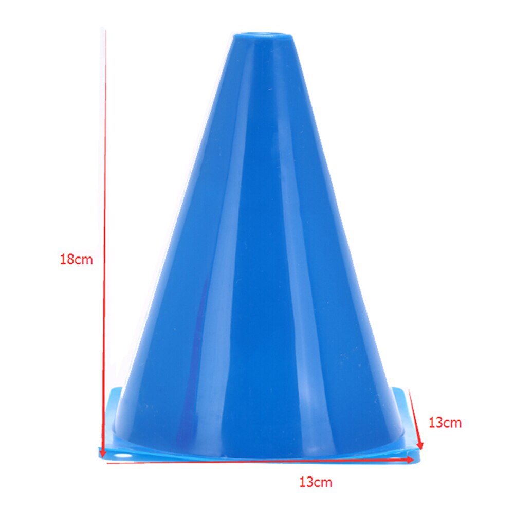 10 stück, 18cm schilder, eimer, 6 zoll barriere, fußballstraße, flache trainingskegel, walze, stapel, rückprall, markierungsbecher, fußballtrainingsausrüstung
