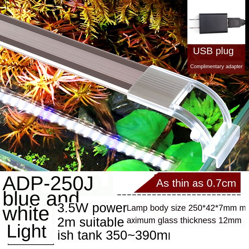 Aquarium led beleuchtung led gepflanzt aquarium beleuchtung aquarium lampe Gras Lampe Stroh tank lampwaterproof beleuchtung volle spektrum: 3.5W FOR35-39cm Tank