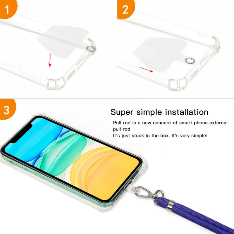praktisch Gurt Für IPhone 12 Nacken Schlüsselband Halsband Squishy Schlüsselband Für Handys Schlüssel Schlüsselband Hals Hängen Gurt Telefon Halskette
