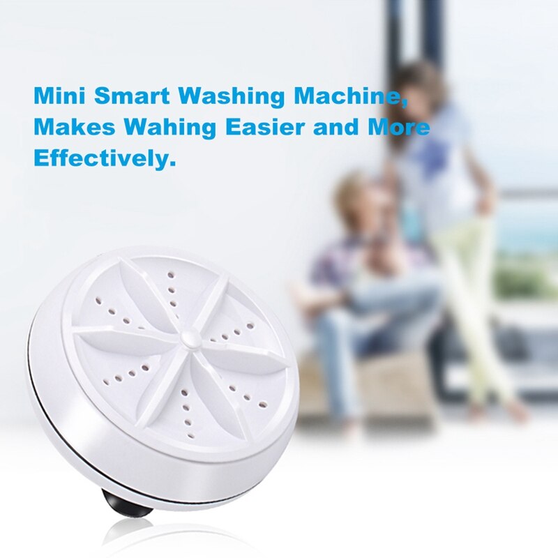 Bærbar mini vaskemaskine nem betjening personlig roterende turbine vaskemaskine egnet til rejse hjem forretningsrejse