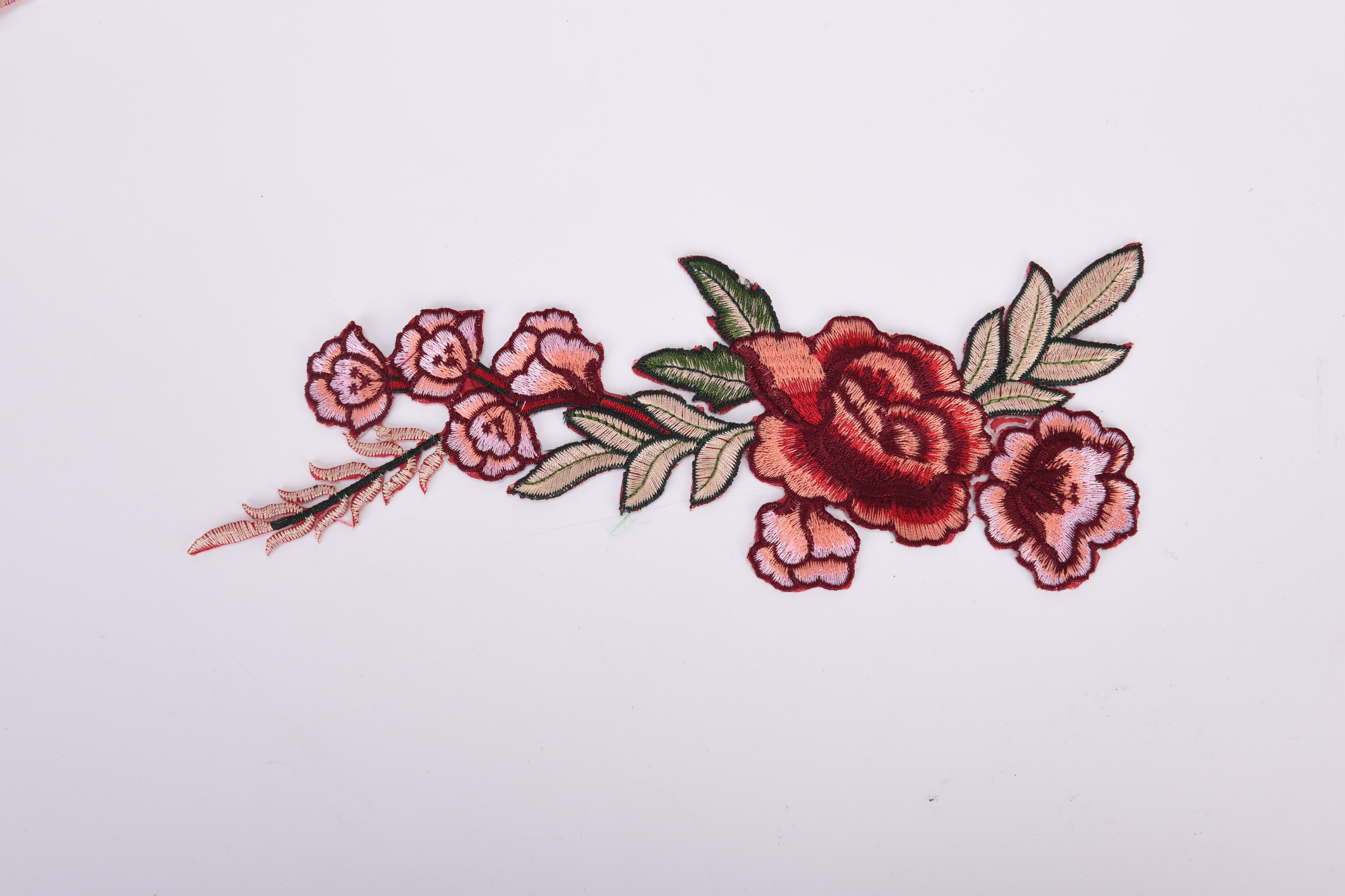 2 stuks applicatie bloemen roos bloem naai strijk patches badge coole geborduurde kleding patches