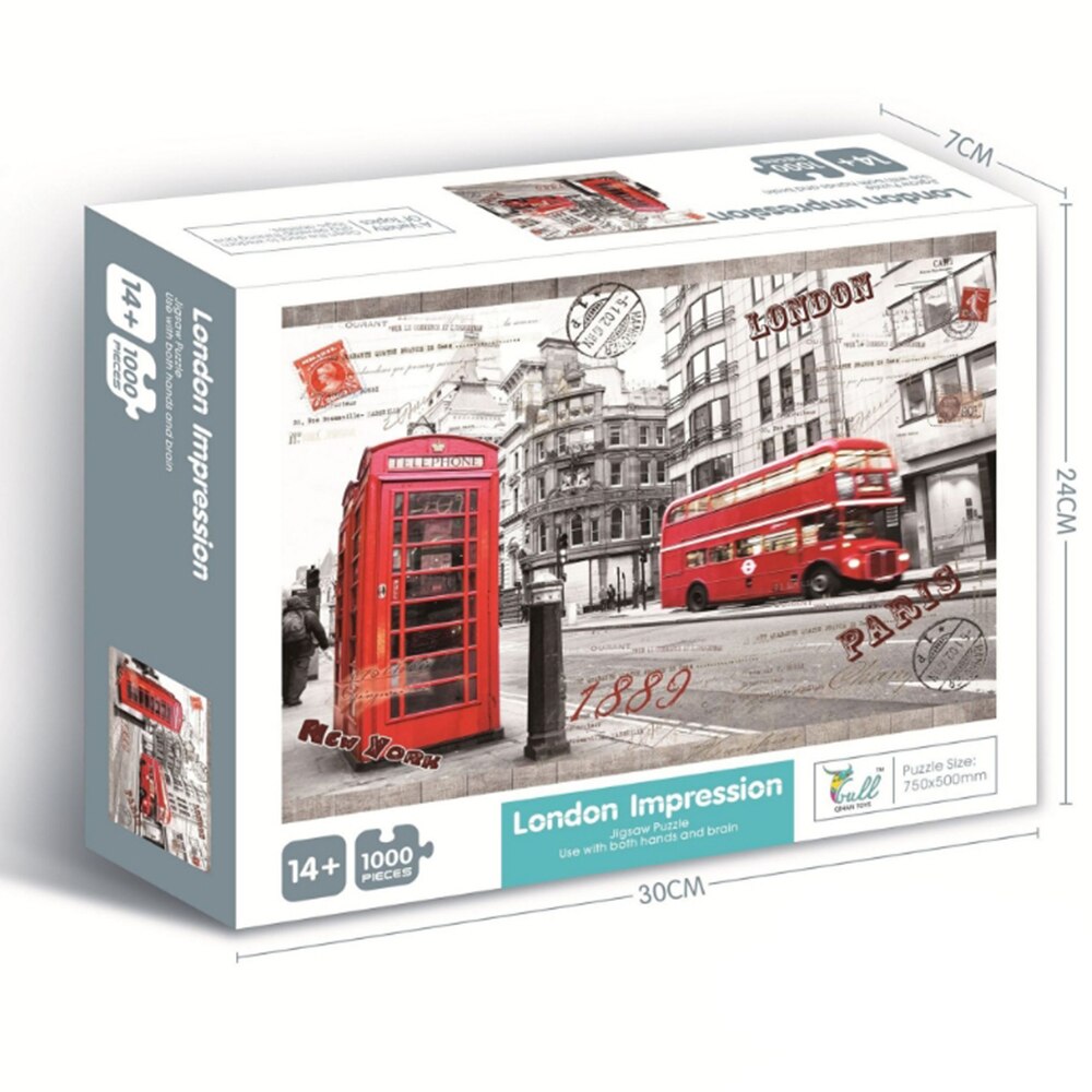 1000 Stuks Papier Puzzels Voor Volwassenen, Landschap Puzzels, Educatief Speelgoed Voor Volwassen Kinderen