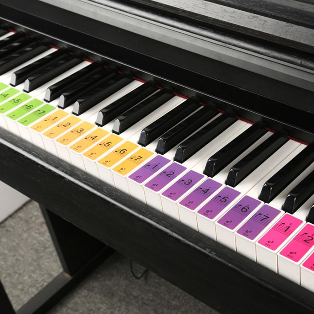88 Toetsen Muziek Decal Merkt Piano Toetsenbord Stickers Elektronische Piano Spectrum Sticker Symbool Piano Key-Board Accessoires: Default Title